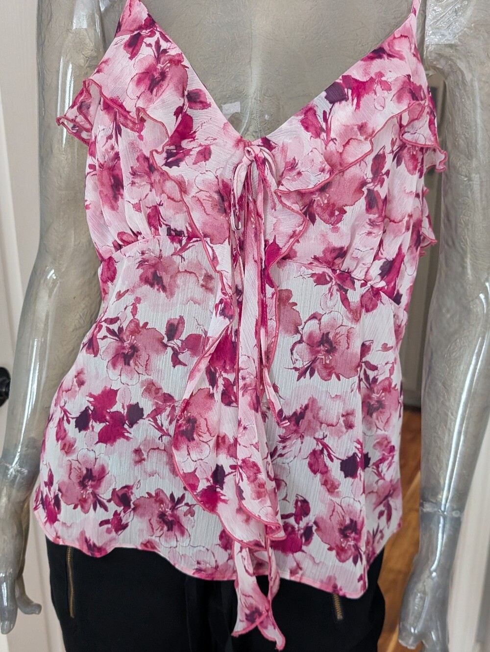 Robert Rodriguez Chiffon Justine Cascading Ruffle Camisole Size Large Nwt ❤️